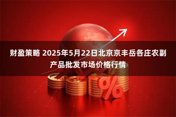财盈策略 2025年5月22日北京京丰岳各庄农副产品批发市场价格行情